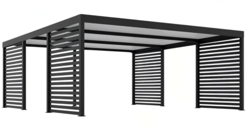 carport stalowy 5x5 antracyt