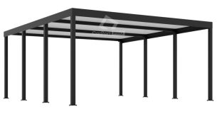 CarPort PREMIUM - Wiata samochodowa 5x5 Antracyt - CP102