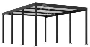CarPort PREMIUM - Wiata samochodowa 4x5 Antracyt - CP103